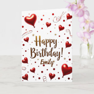 Carte d'anniversaire florale délicieuse en florais