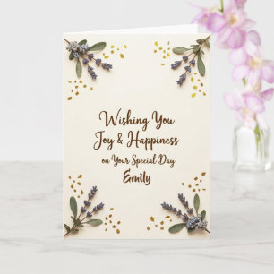 Carte d'anniversaire florale délicieuse en florais