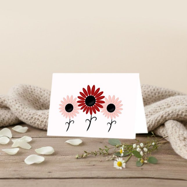 Carte d'anniversaire florale élégante (Créateur téléchargé)