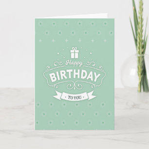 Carte d'anniversaire florale ornée
