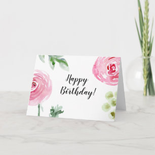 Carte d'Anniversaire Flower