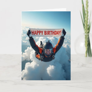 Carte d'anniversaire Flying Joy
