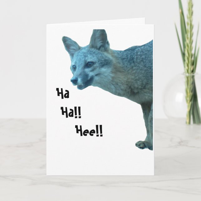 Carte d'anniversaire Foxy (Devant)