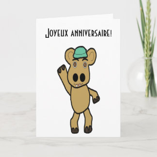 Carte d'anniversaire française