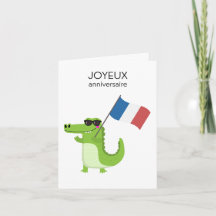 Carte d'anniversaire française - Joyeux anniversai