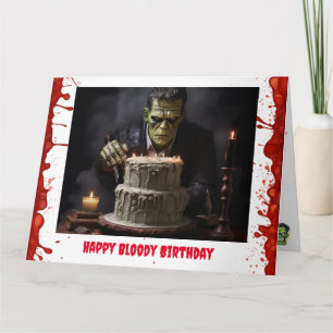 Carte d'anniversaire Frankenstein