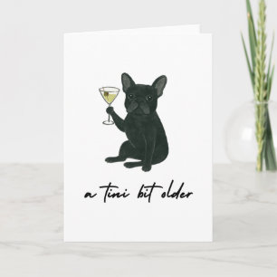 Carte d'anniversaire French Bulldog Frenchie Marti