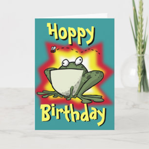 Carte d'anniversaire Froggy