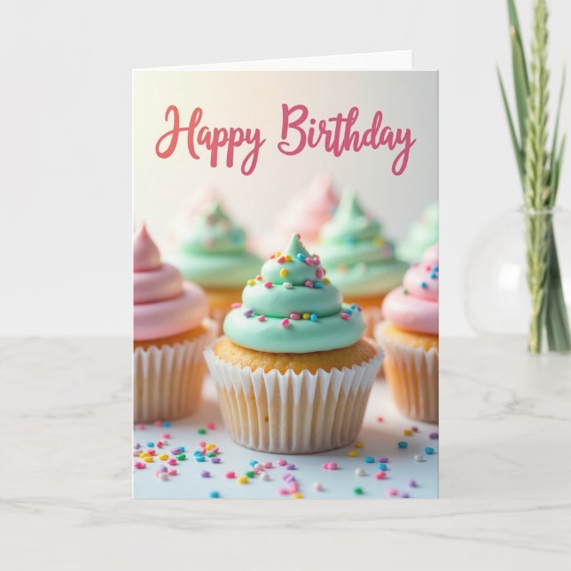 Carte d'anniversaire Frosted Sweets (Devant)