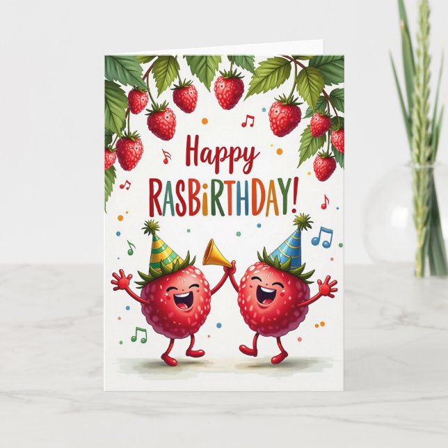Carte d'anniversaire Fruit de fête (Devant)