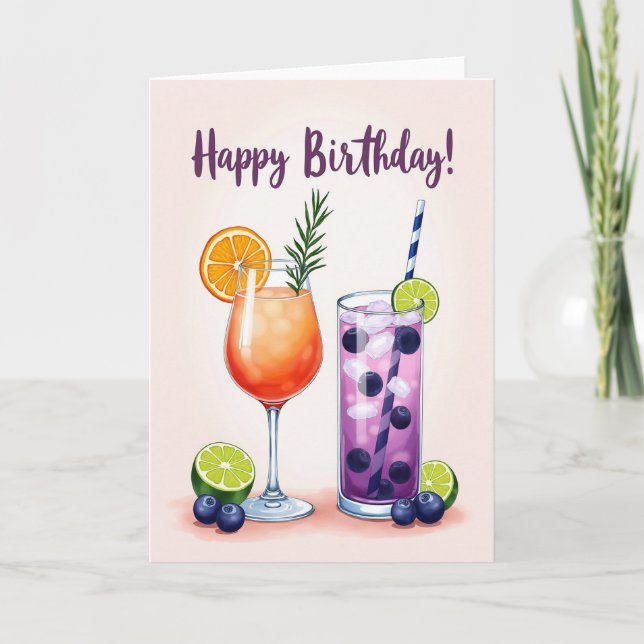 Carte d'anniversaire Fruitée (Devant)