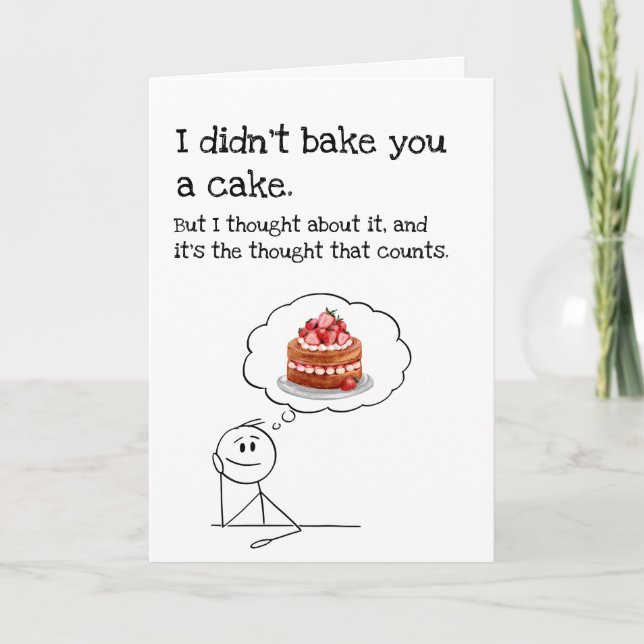 Carte d'anniversaire Funny Cake (Devant)