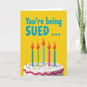 Carte d'anniversaire Funny Cake
