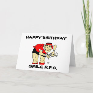 CARTE D'ANNIVERSAIRE FUNNY RUGBY