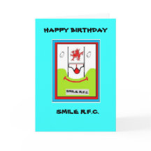 CARTE D'ANNIVERSAIRE FUNNY RUGBY