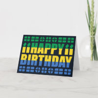 Carte d'anniversaire Gabon