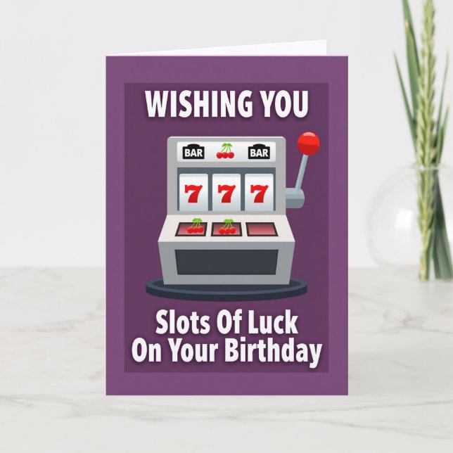 Carte d'anniversaire Gaming Luck (Devant)