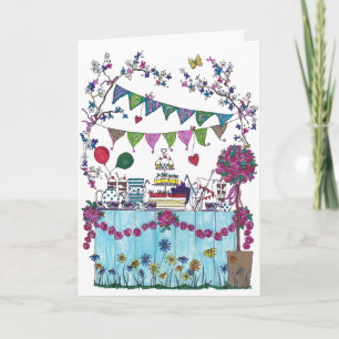 Carte d'anniversaire - Garden Party