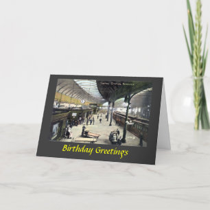 Carte d'anniversaire - gare de Newcastle-upon-Tyne