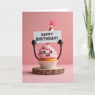 Carte d'anniversaire Gâteau Chapeau de Fête