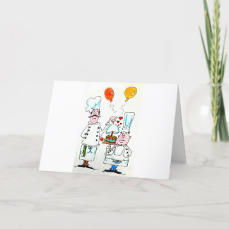 CARTE D'ANNIVERSAIRE - GÂTEAU DE FER