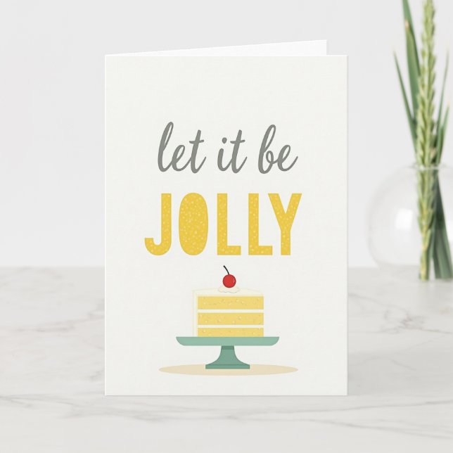 Carte d'anniversaire Gâteau Joyeux (Devant)
