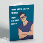 Carte d'anniversaire Gay Boyfriend<br><div class="desc">Grande carte d'anniversaire personnalisable pour un joli petit ami</div>