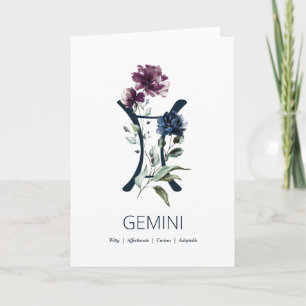 Carte d'anniversaire Gemini