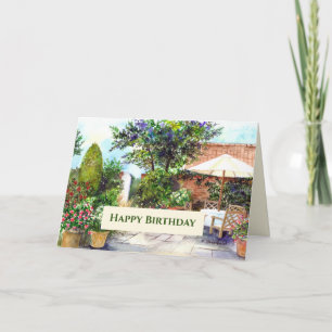Carte d'anniversaire générale de la terrasse du ma