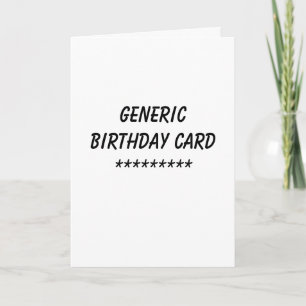 Carte d'anniversaire générique