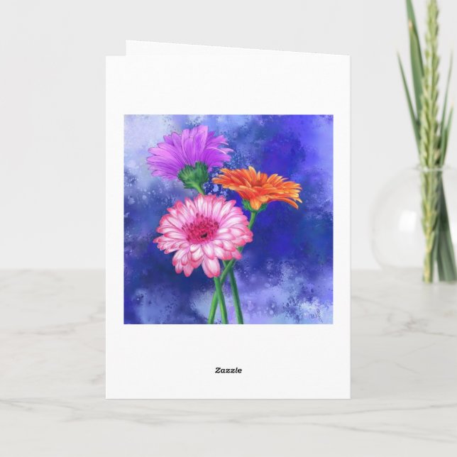 Carte d'anniversaire Gerbera Daisy (Dos)