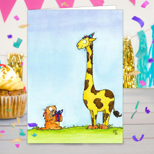 Carte d'anniversaire GIRAFFE par Nicole Janes