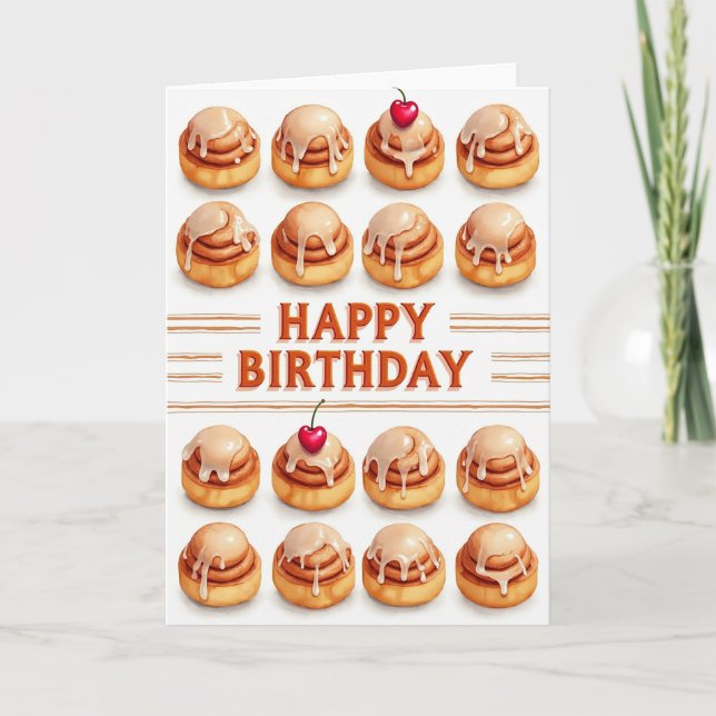 Carte d'anniversaire glacée sucrée (Devant)