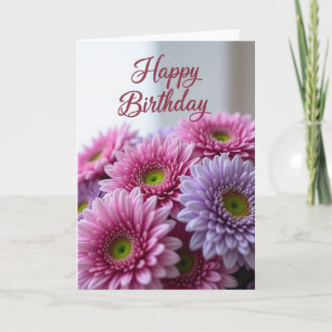 Carte d'anniversaire Glitter Blossom