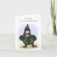 Carte d'anniversaire Go Ape