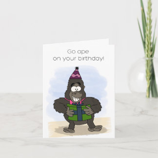 Carte d'anniversaire Go Ape