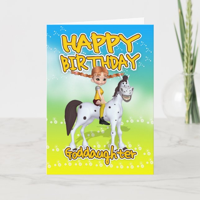 Carte d'anniversaire Godgirl - Cutie Pie Long Stoc (Devant)