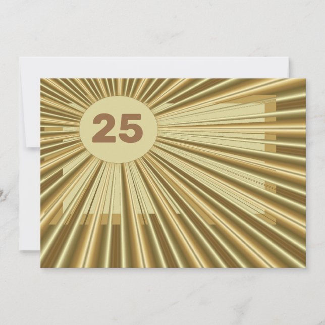 Carte d'anniversaire Gold Blast (Devant)