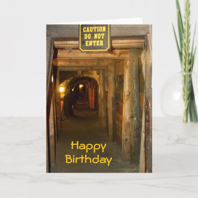 Carte d'anniversaire Gold Mine (Devant)