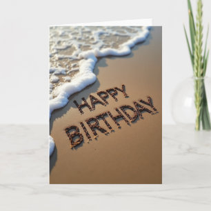 Carte d'anniversaire Golden Beach