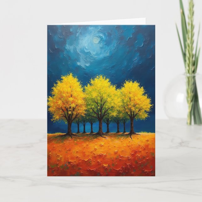 Carte d'anniversaire Golden Canopy (Devant)