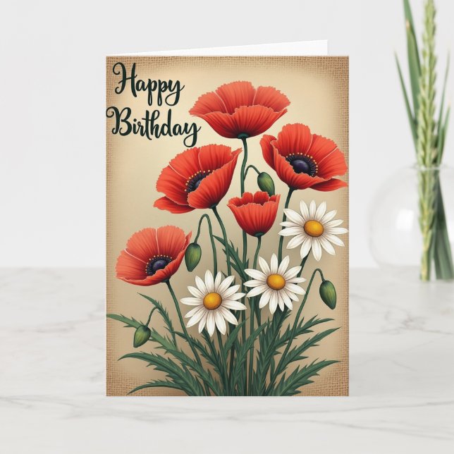 Carte d'anniversaire Golden Core (Devant)