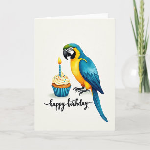Carte d'anniversaire Golden Feather