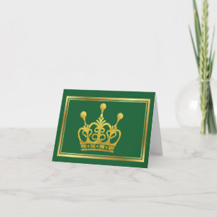 Carte d'anniversaire Golden Golf Crown