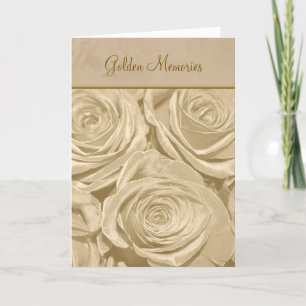 Carte d'anniversaire Golden Memories