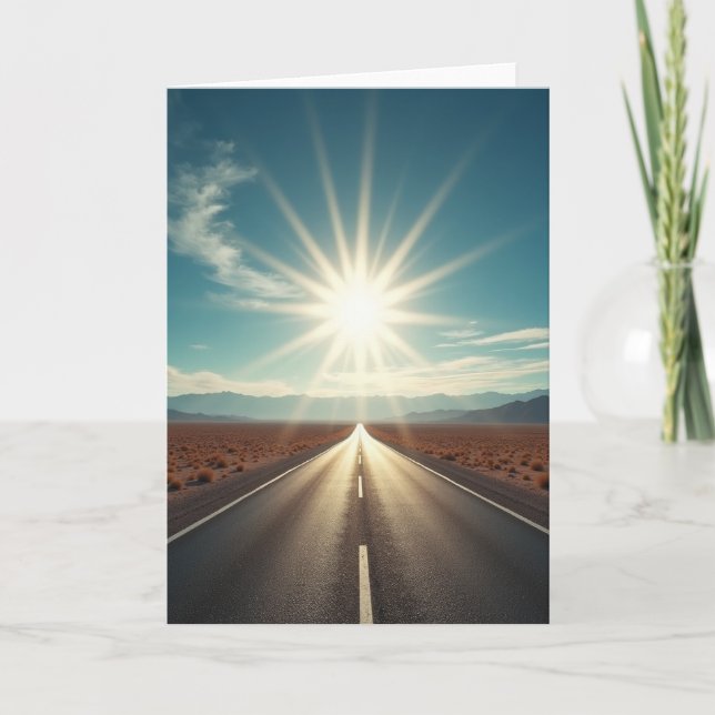 Carte d'anniversaire Golden Path (Devant)