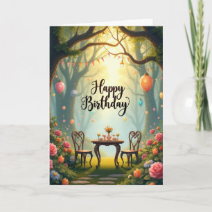 Carte d'anniversaire Golden Sylvan