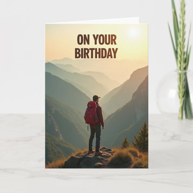 Carte d'anniversaire Golden Vista (Devant)