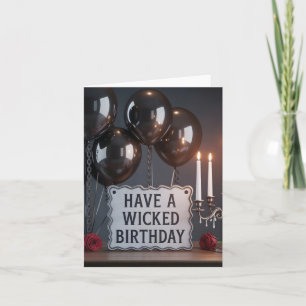 Carte d'anniversaire gothique : 'Joyeux anniversai