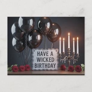 Carte d'anniversaire gothique : 'Joyeux anniversai